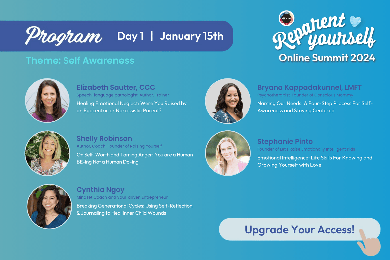 Reparent Yourself Summit 2024 Day 1